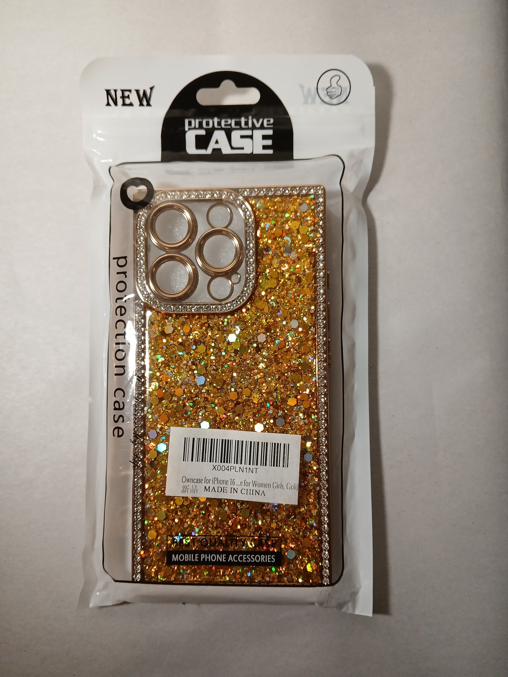 Owncase iPhone 16 Gold Protective Case Brand New